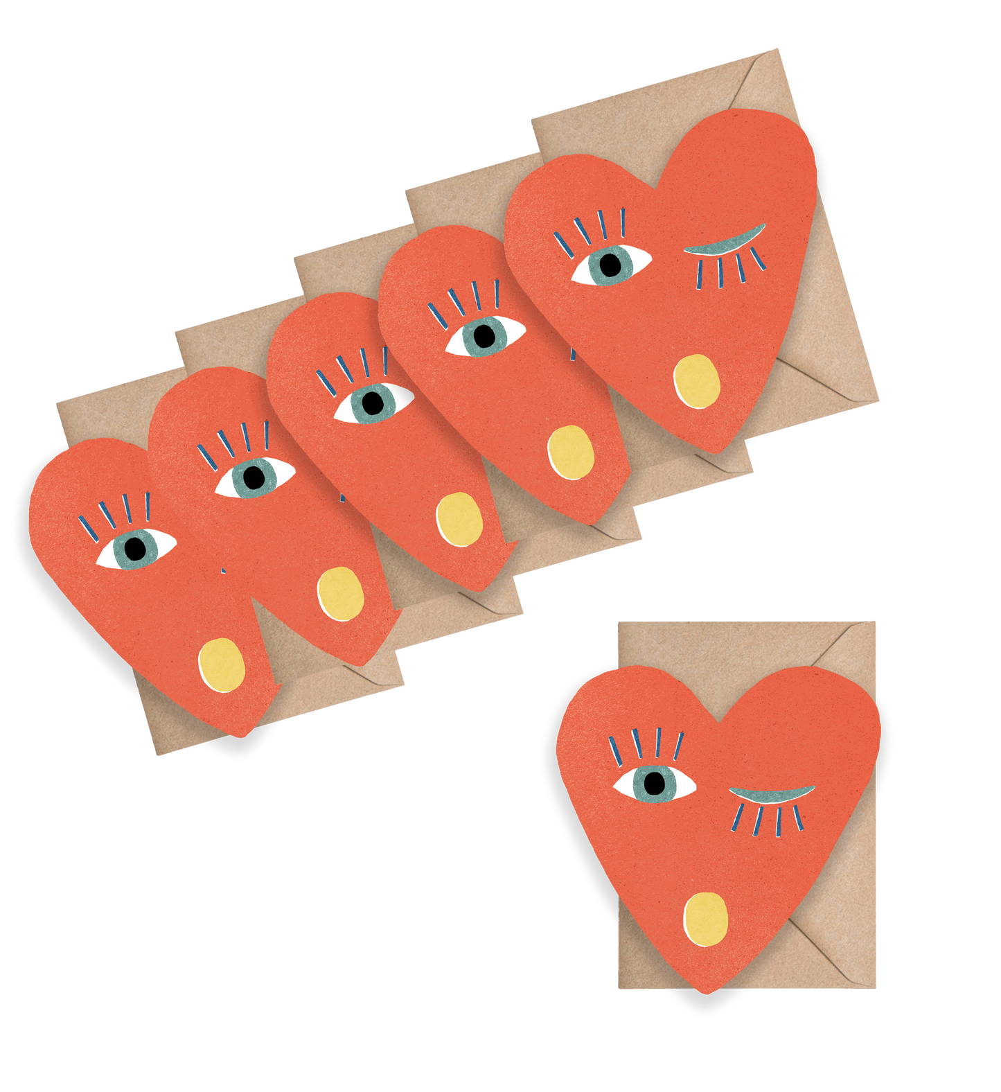 Heart Blink Mini Cards