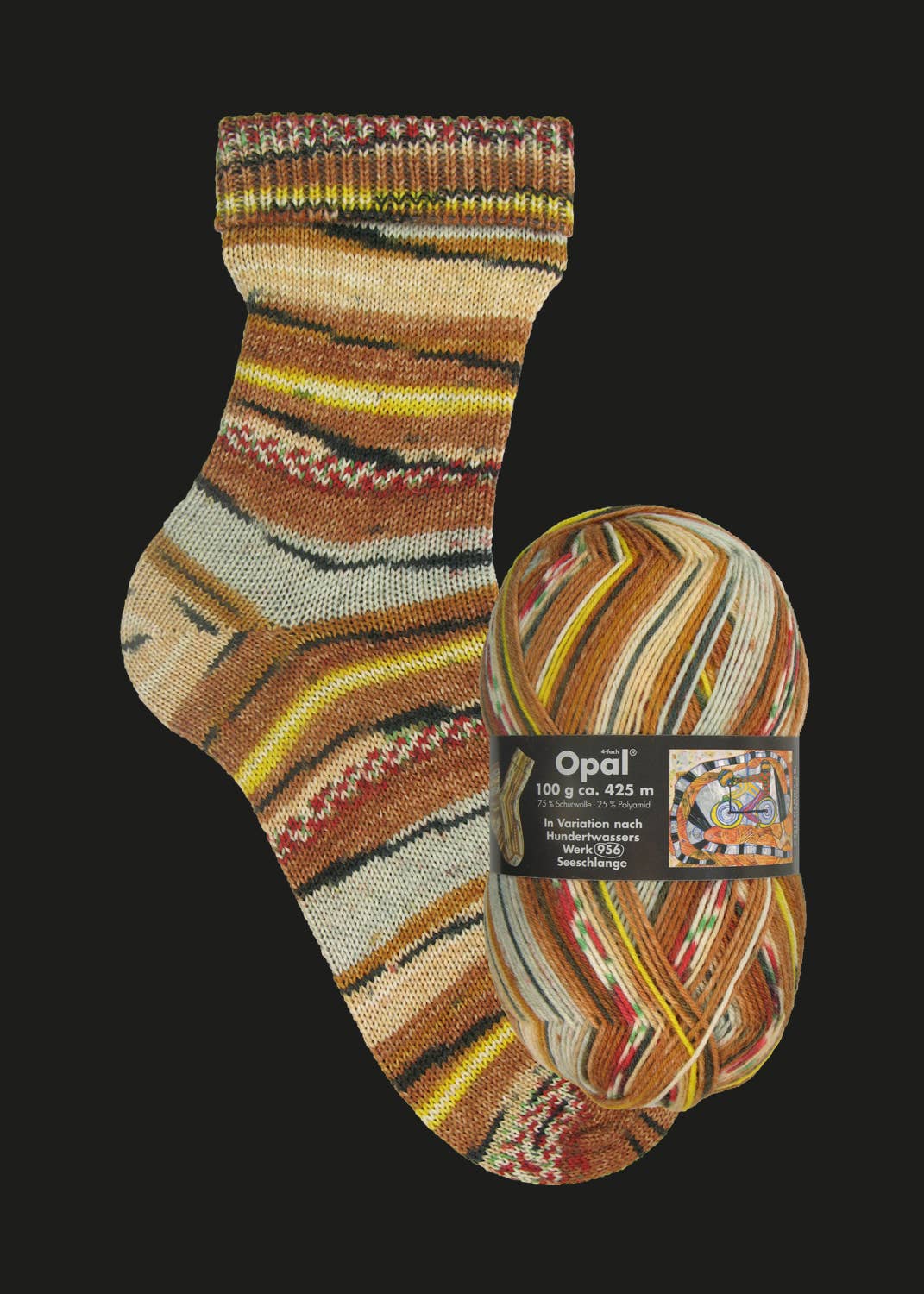 OPAL Hundertwasser 4-ply - 1436 Seeschlange