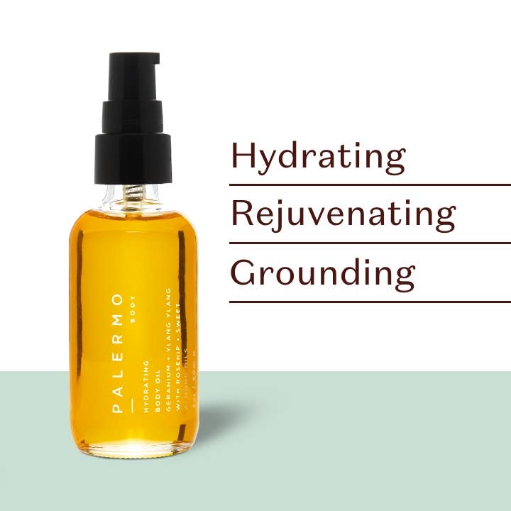 2oz | Hydrating Body Oil - Geranium + Ylang Ylang