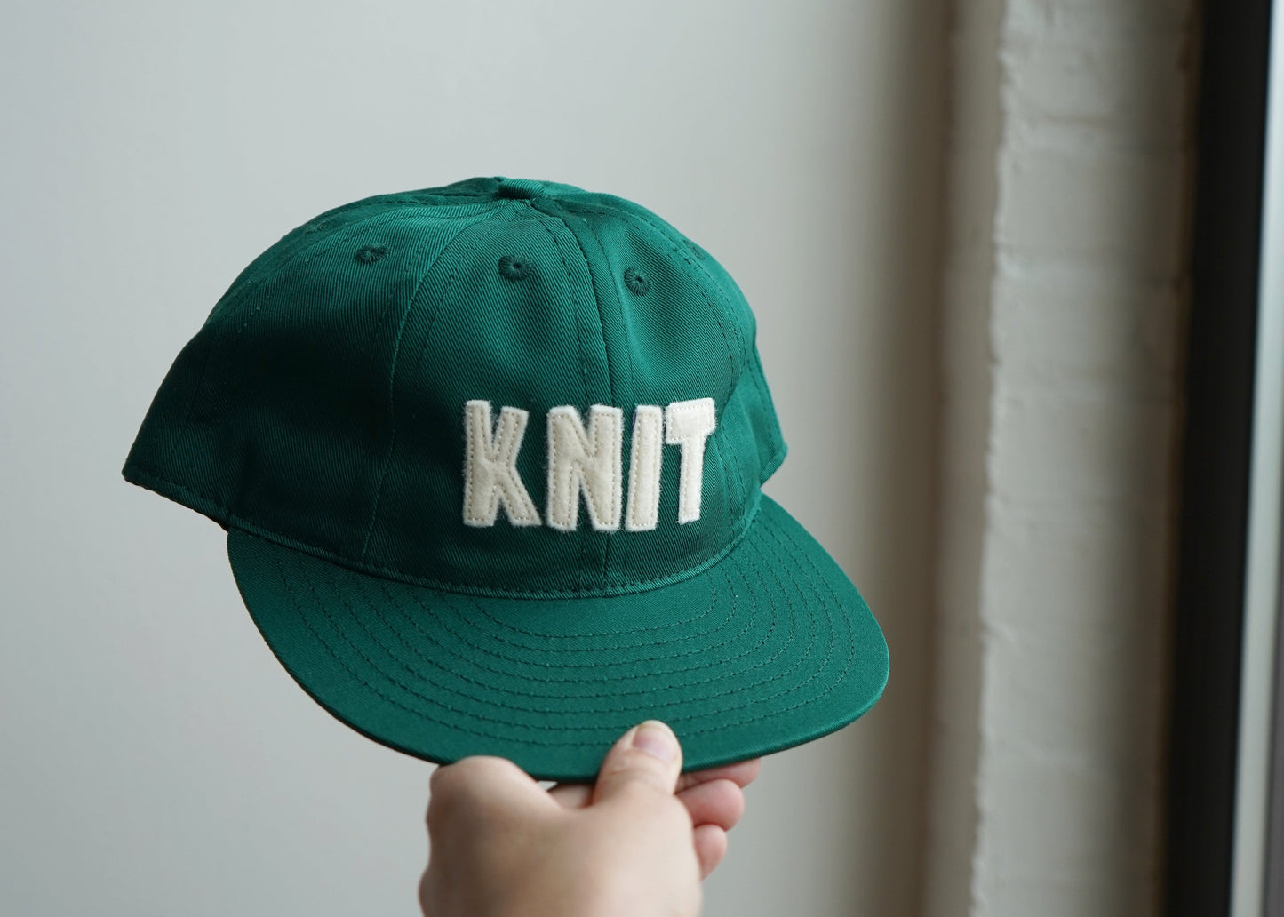 KNIT Cotton Twill Dad Cap - Green