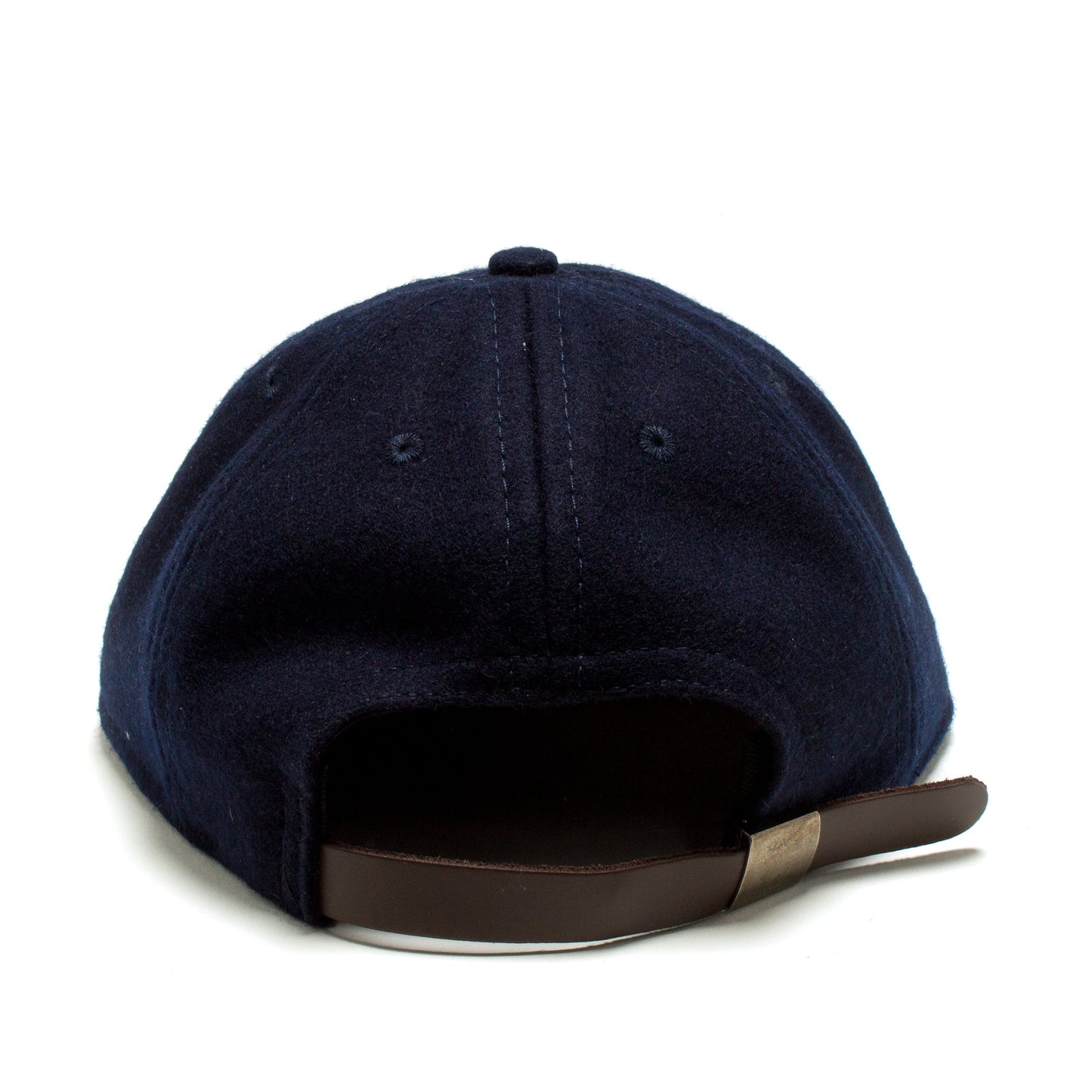 KNIT Vintage Wool Cap - Orange + Navy