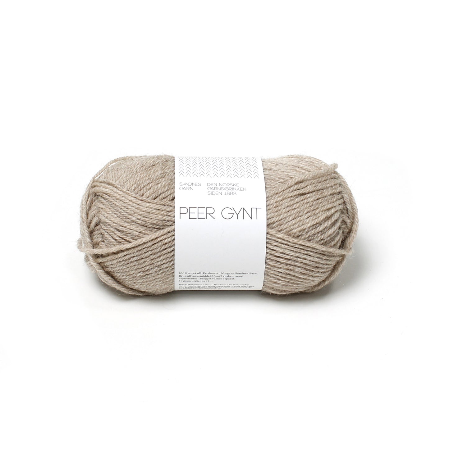 Sandes Garn - Peer Gynt - 3021 Light Beige Heather