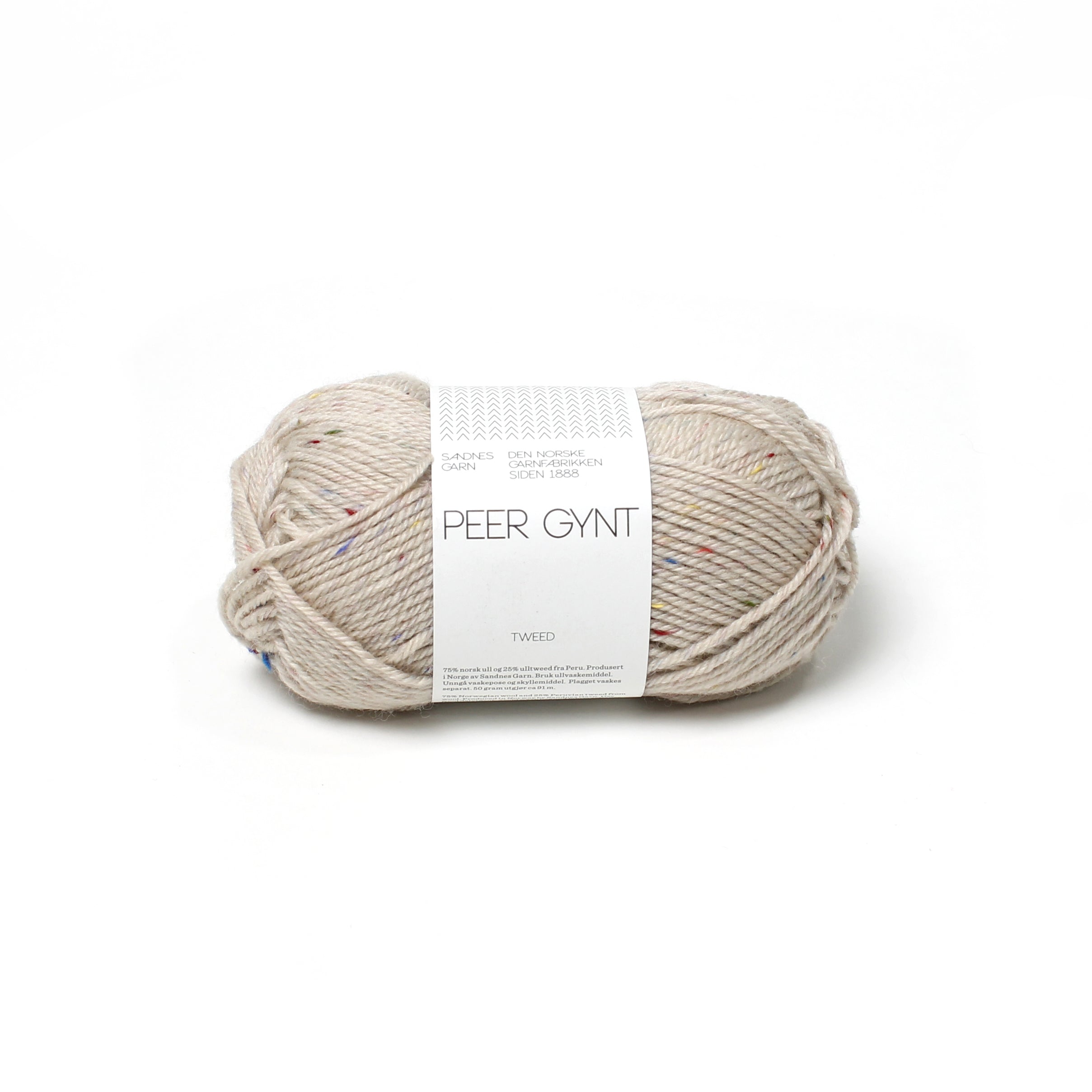Sandes Garn - Peer Gynt - 2720 Marzipan Tutti-Frutti Tweed
