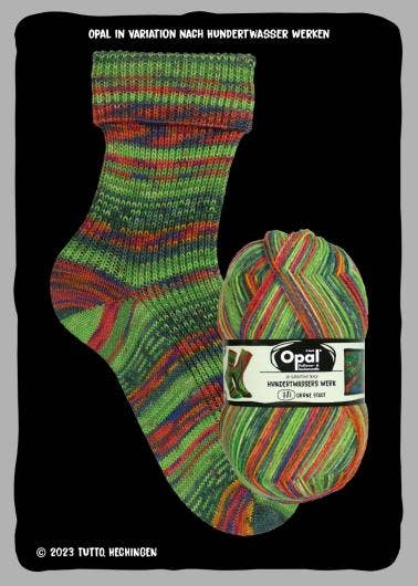 OPAL Hundertwasser 4-ply: 4052 Grüne Stadt