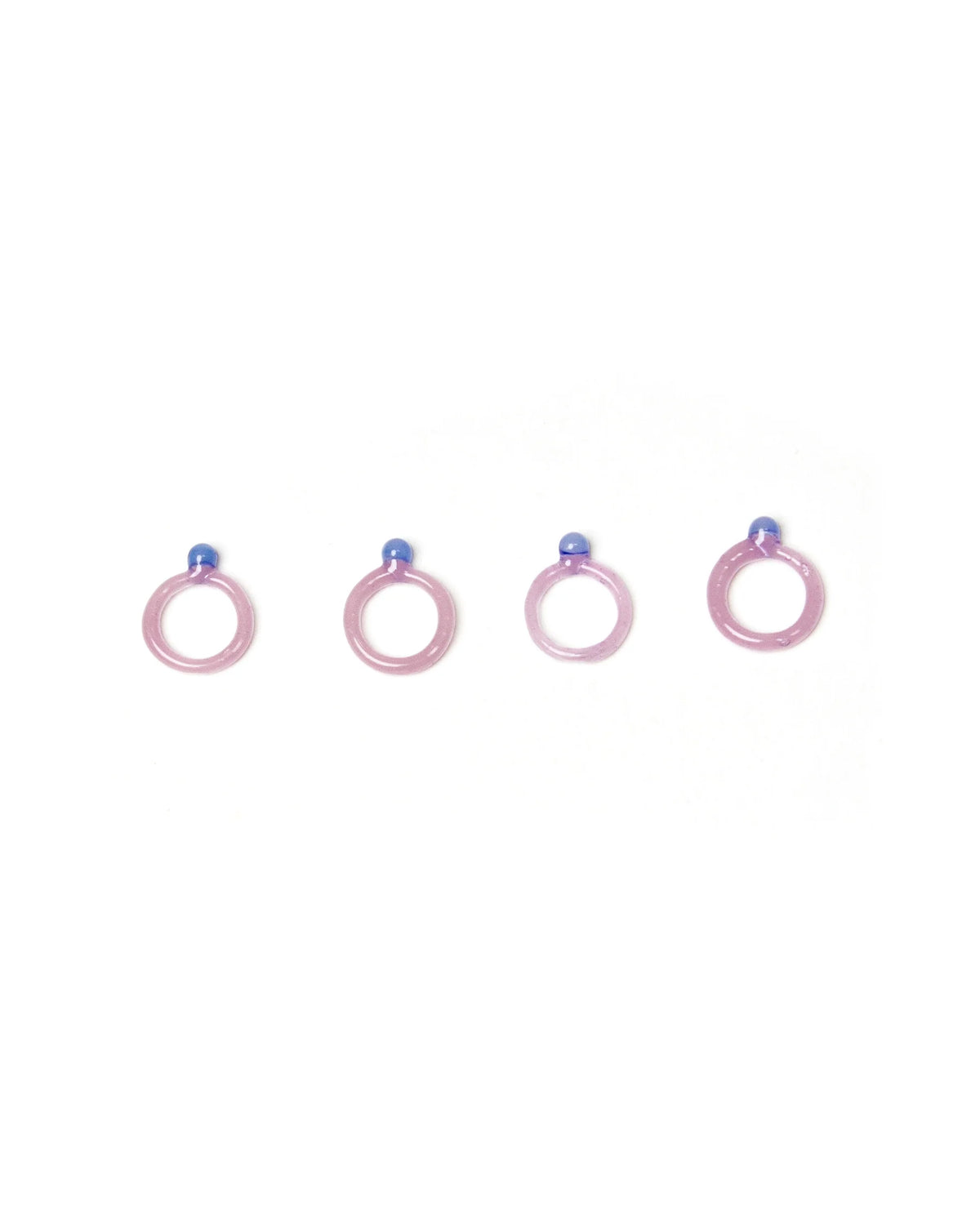 Fiber and Flame X DEGEN Glass Stitch Markers - Small