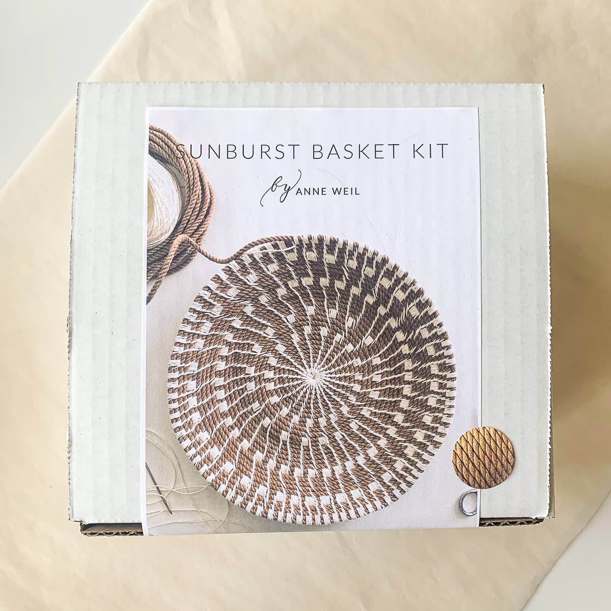 Sunburst Basket Kit: Parchment