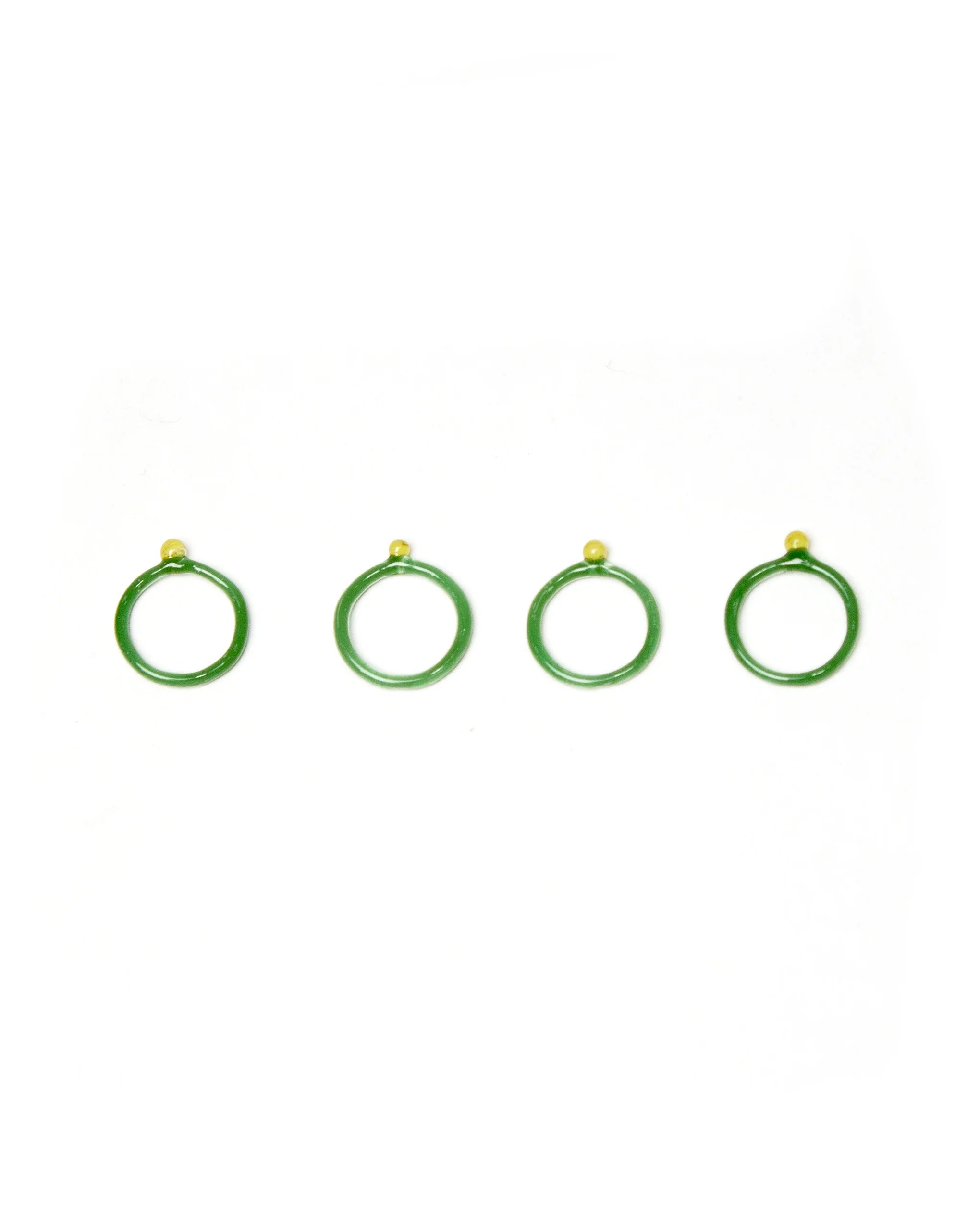 Fiber and Flame X DEGEN Glass Stitch Markers - Large