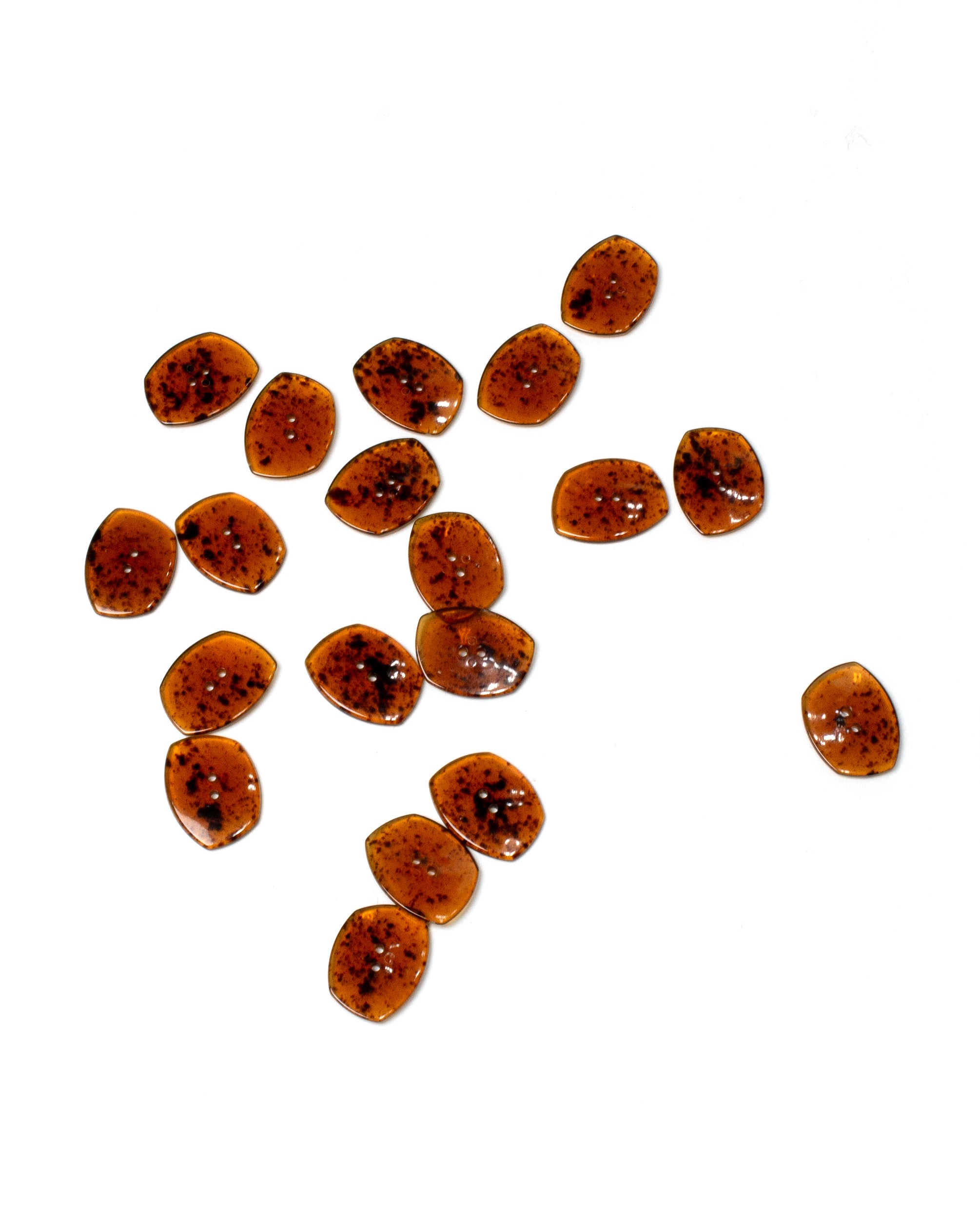 Amber with Speckles Buttons 25mm