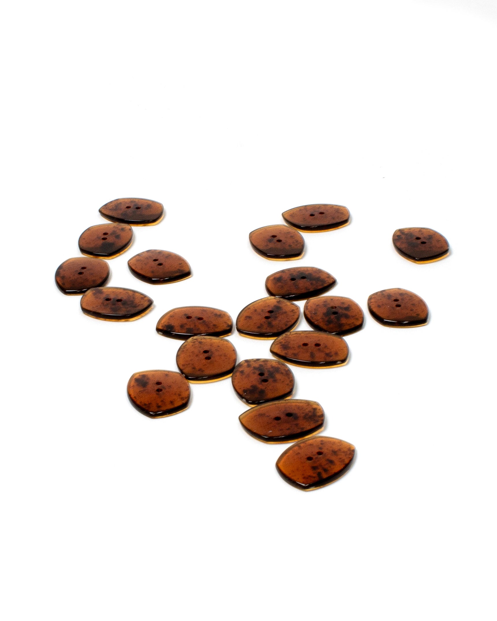 Amber with Speckles Buttons 25mm