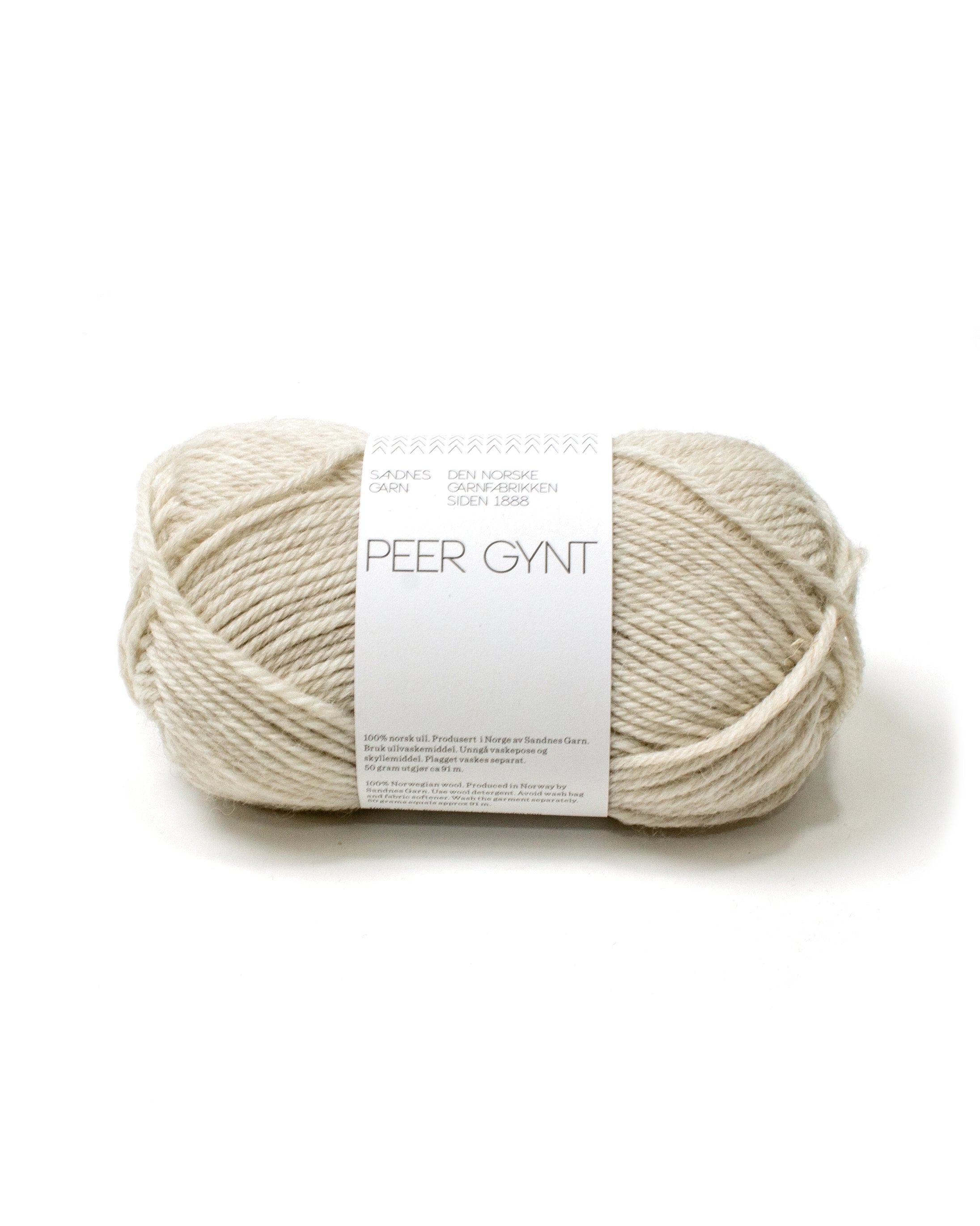 Sandes Garn - Peer Gynt - 2641 Natural White Melange