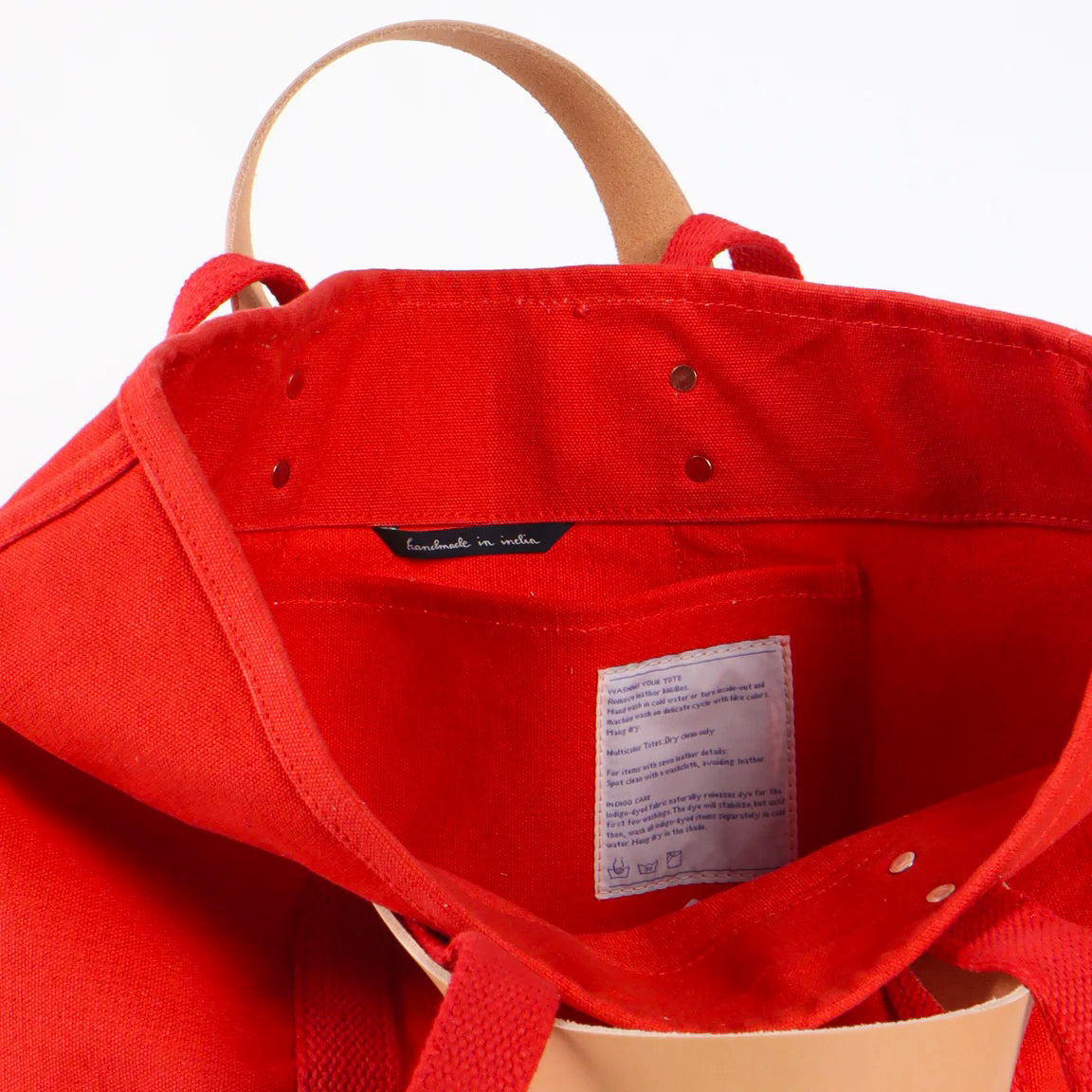 Small East West Tote- Persimmon