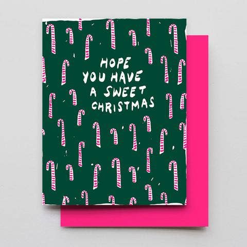 Candy Cane Christmas Card