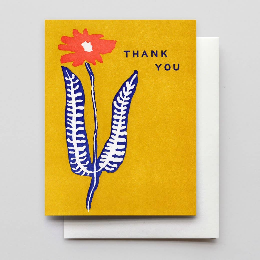 Thank You Flower Stem Card