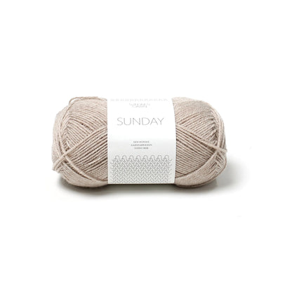 Sandes Garn - Sunday - 2650 Beige Heather