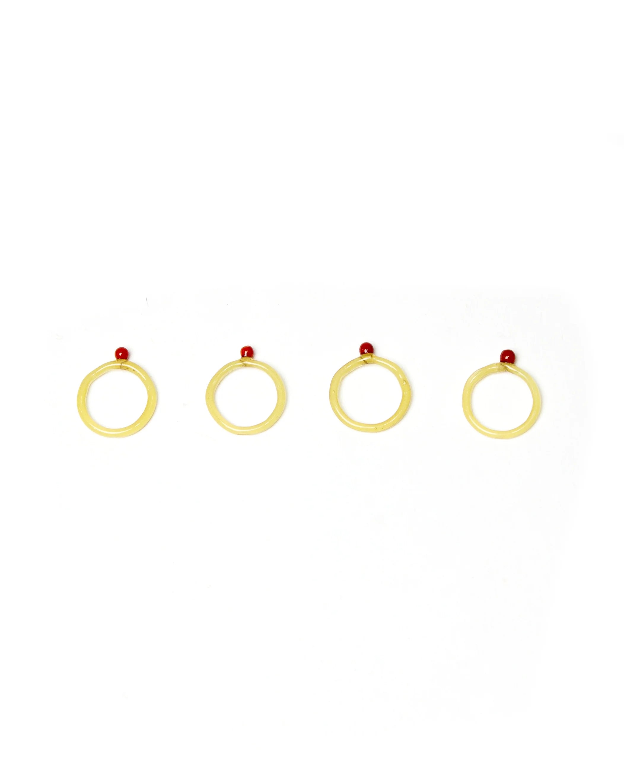 Fiber and Flame X DEGEN Glass Stitch Markers - Large