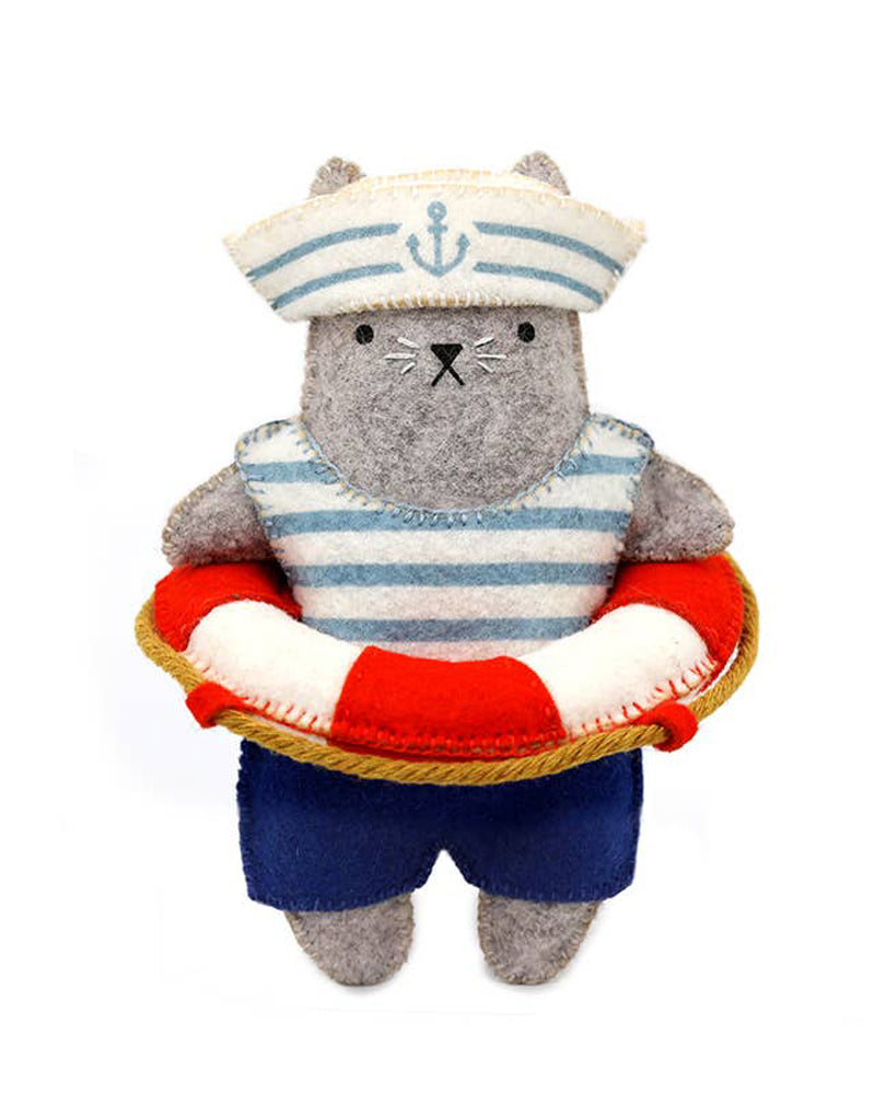 Sailor Cat Felt Doll Kit