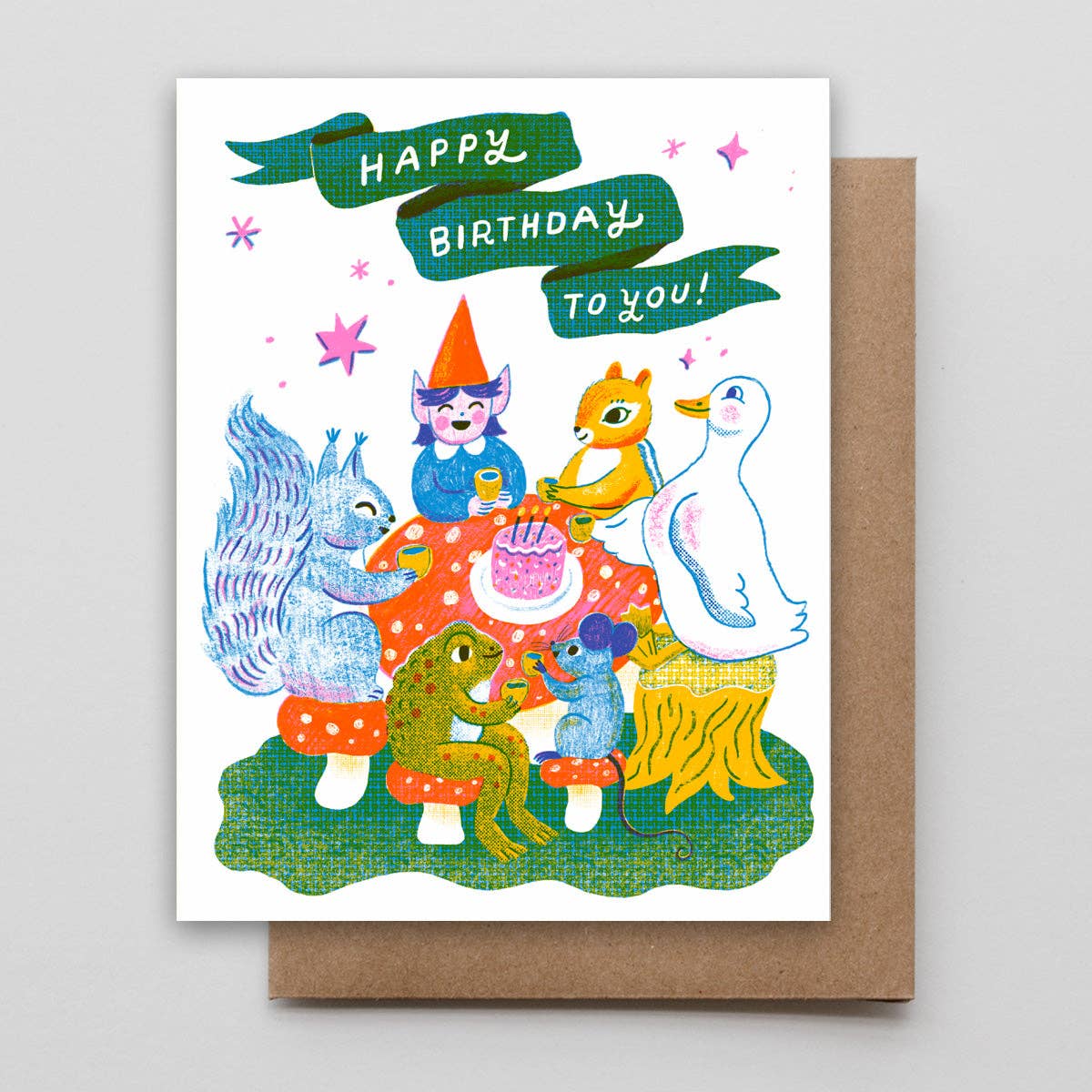 Bday Animal Party Card