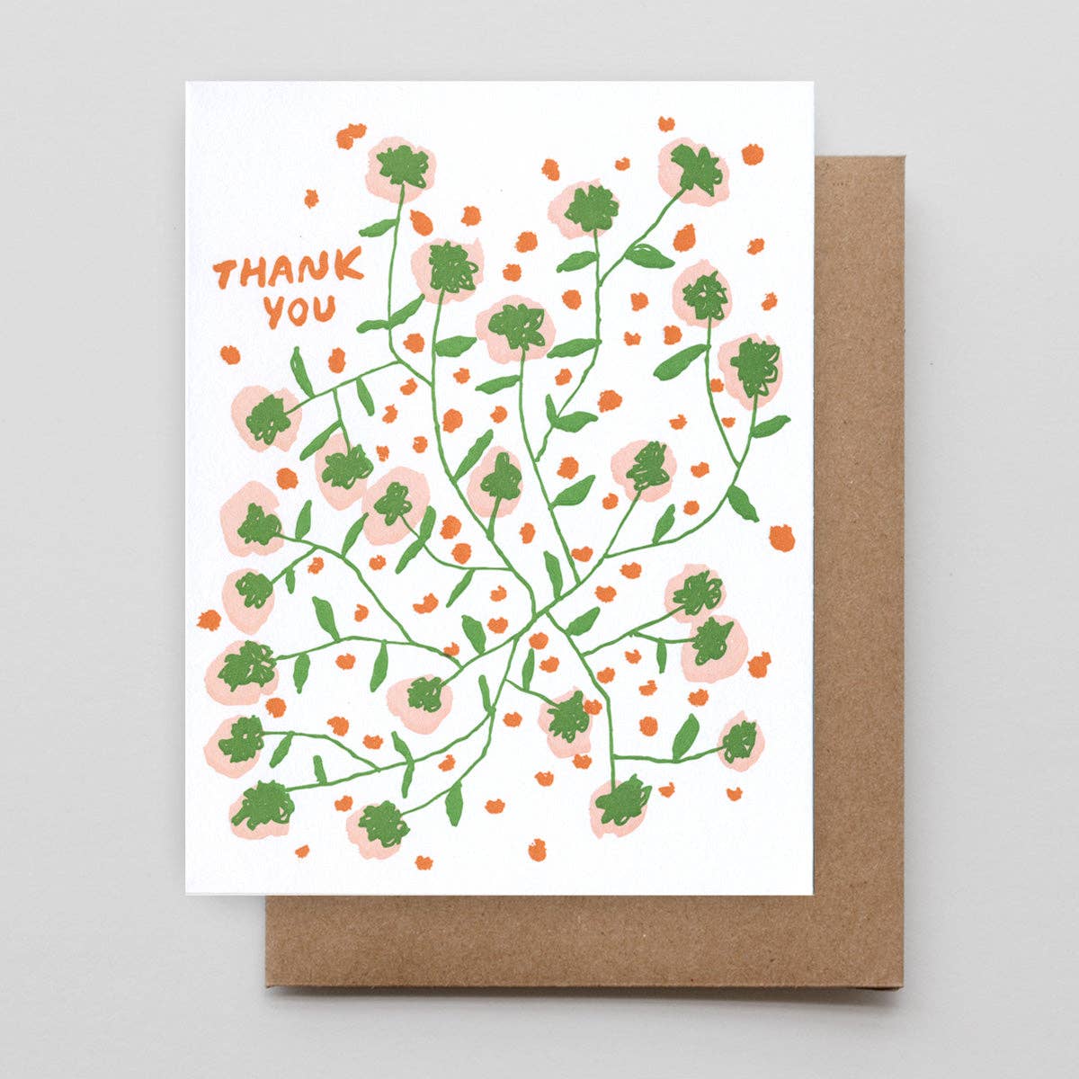 Thank You Floral Cluster Card