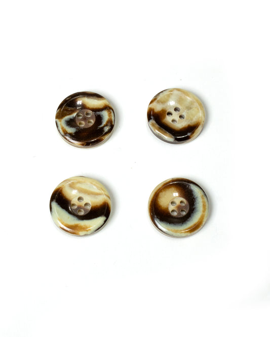 Recycled Horn Ombré Buttons 25mm