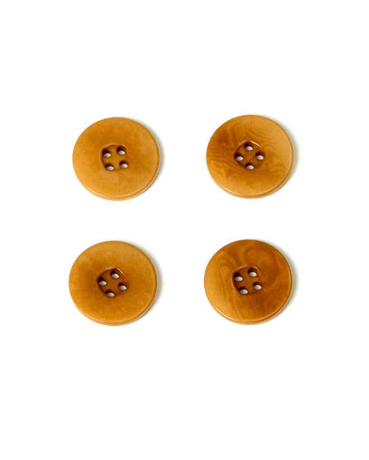Four Hole Ochre Corozo Buttons 23mm