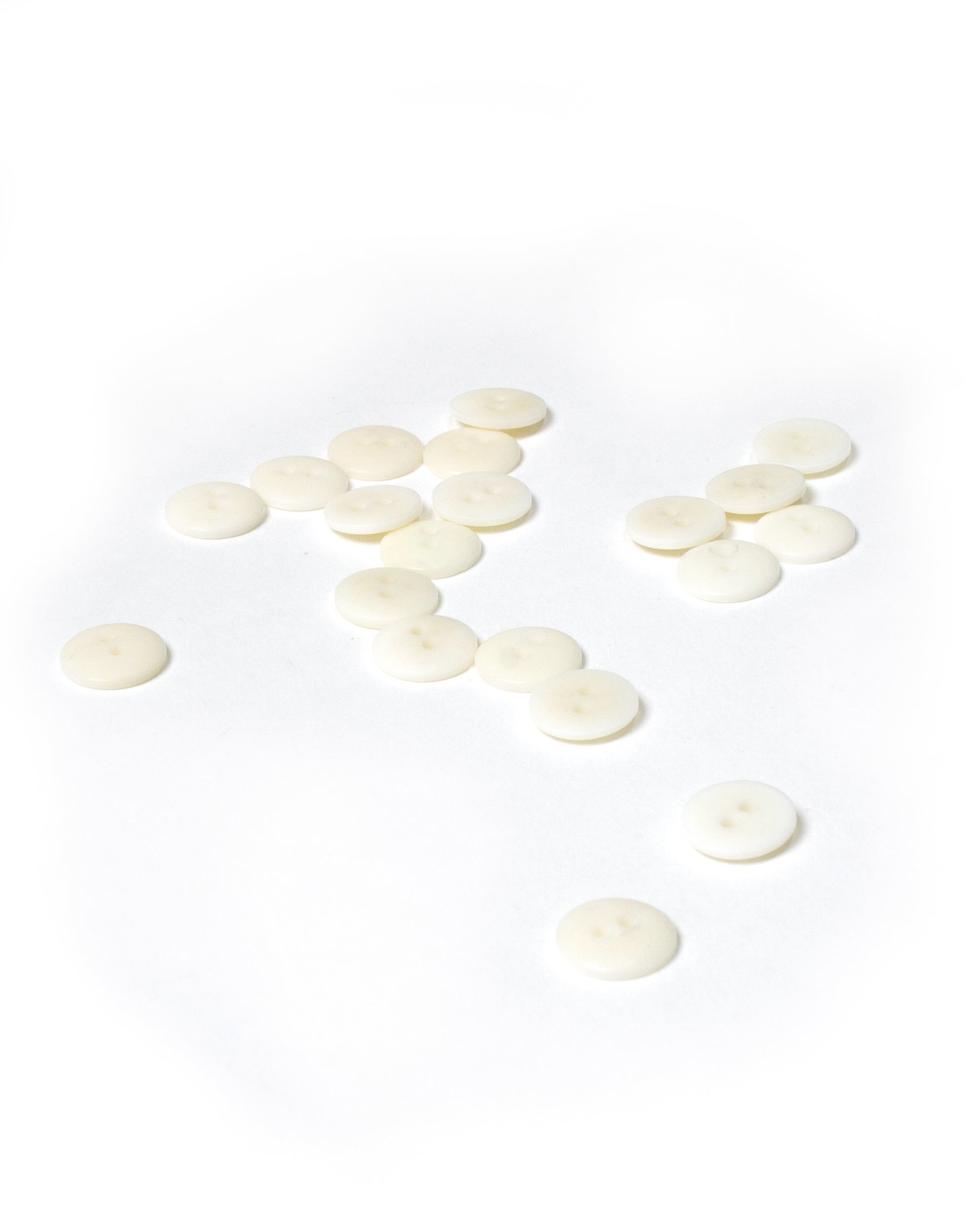 White Corozo Buttons 13mm