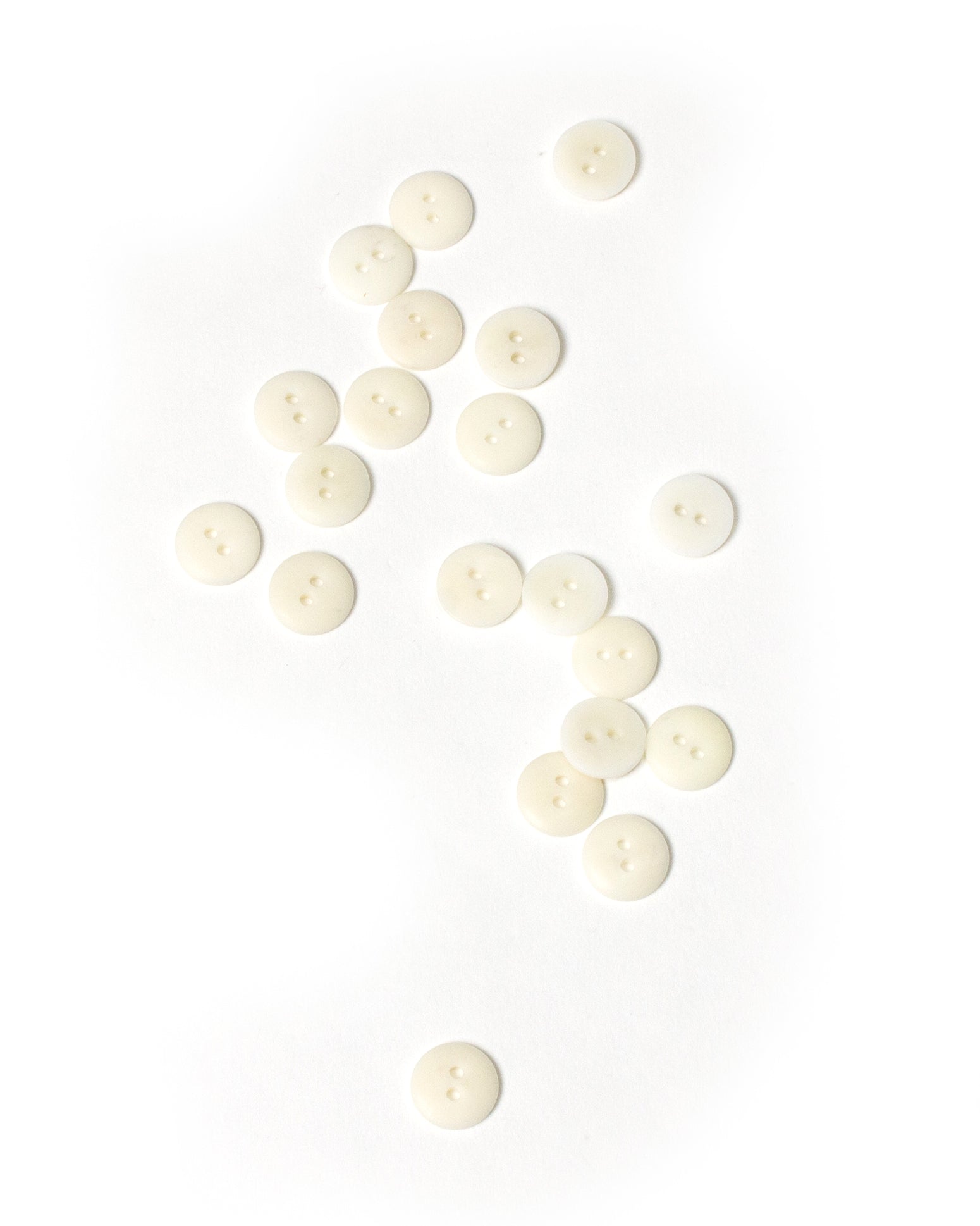 White Corozo Buttons 13mm