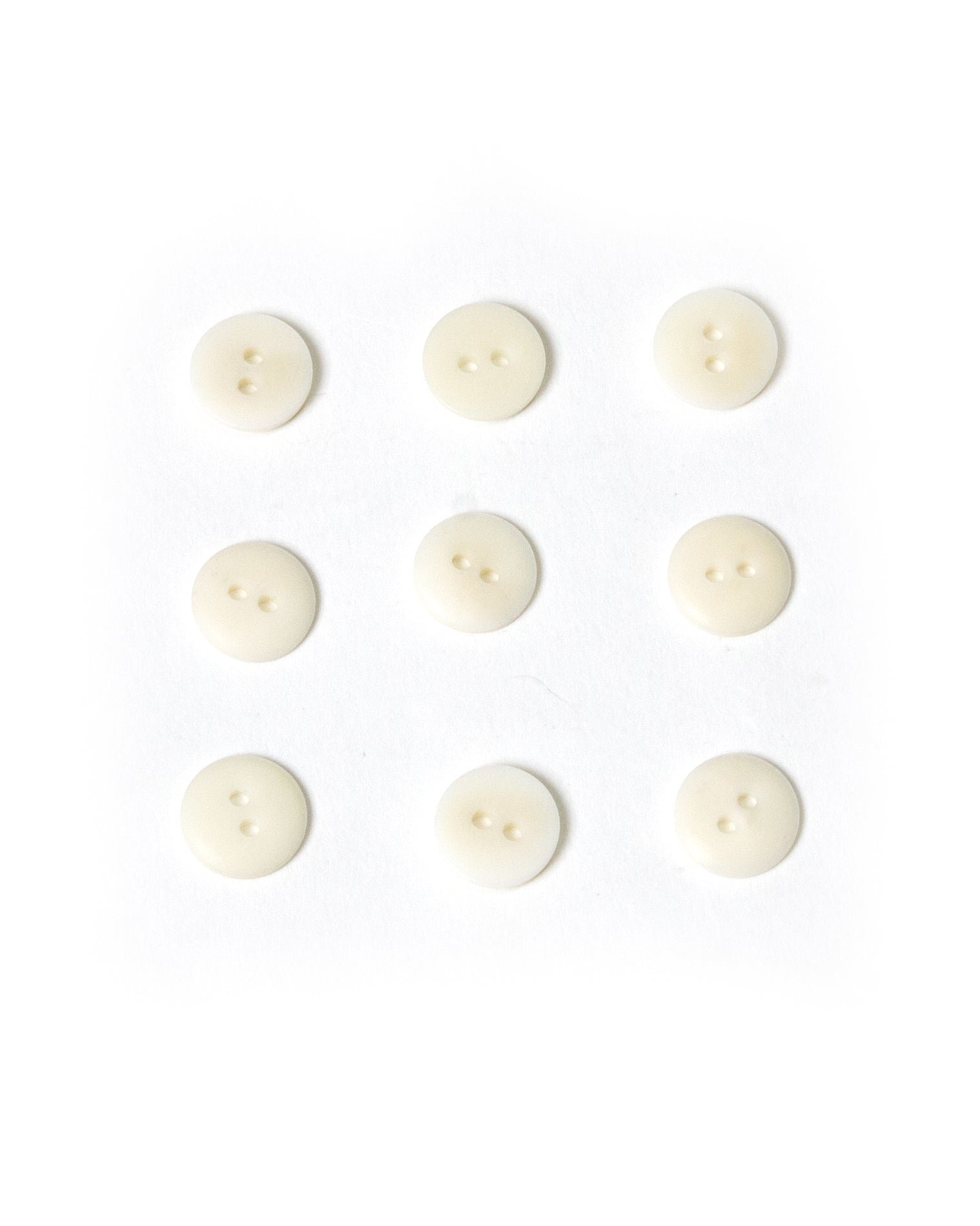 White Corozo Buttons 13mm