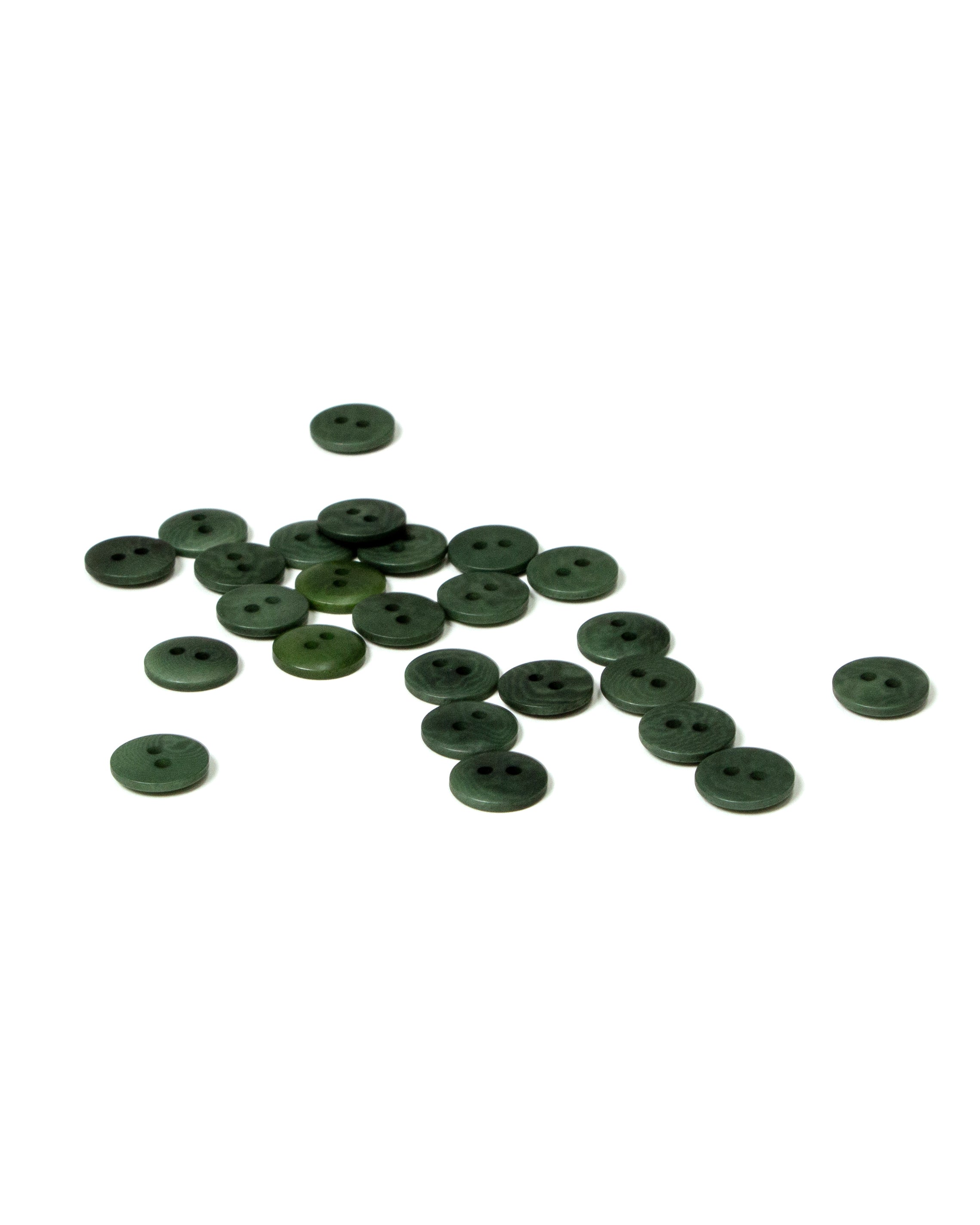 Dark Green Corozo Buttons 13mm