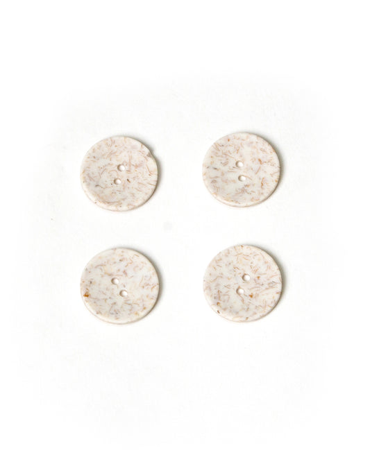 Off White Flecked Stone ‘eco’ Buttons 22mm