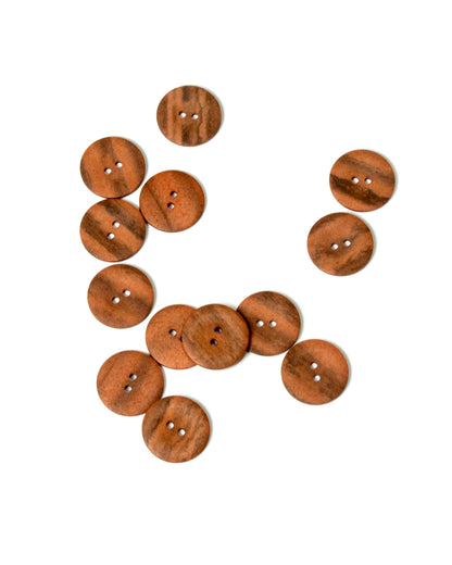 Ginger Marble Look Buttons 22mm