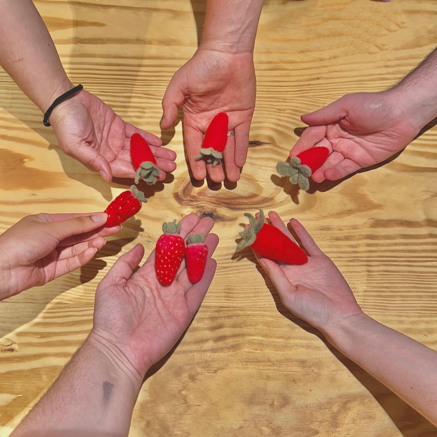 Strawberry Felting Class