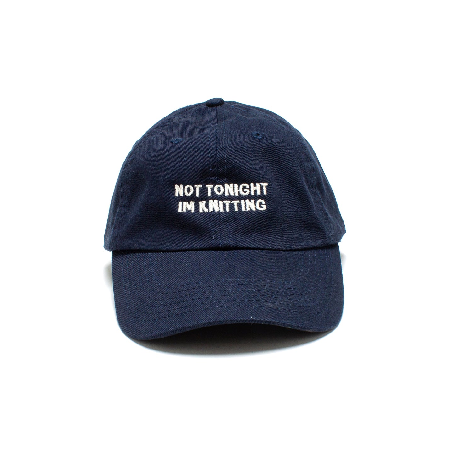 Not Tonight, I'm Knitting Dad Cap- Navy