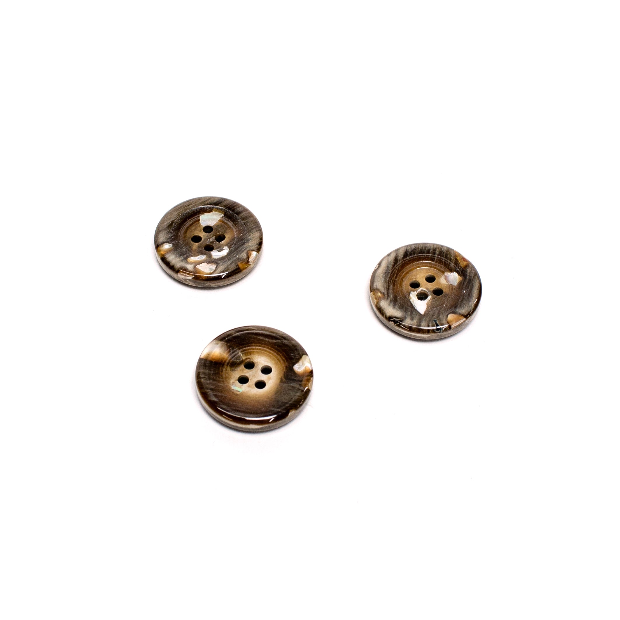Recycled Mother of Pearl Buttons - Brown