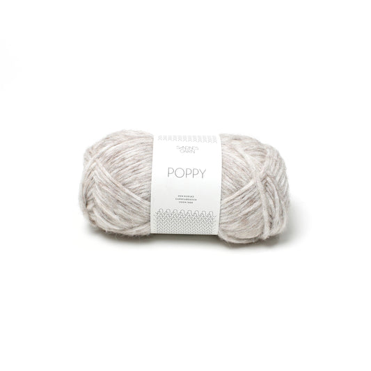 Sandes Garn - Poppy - 2611 Beige Heather