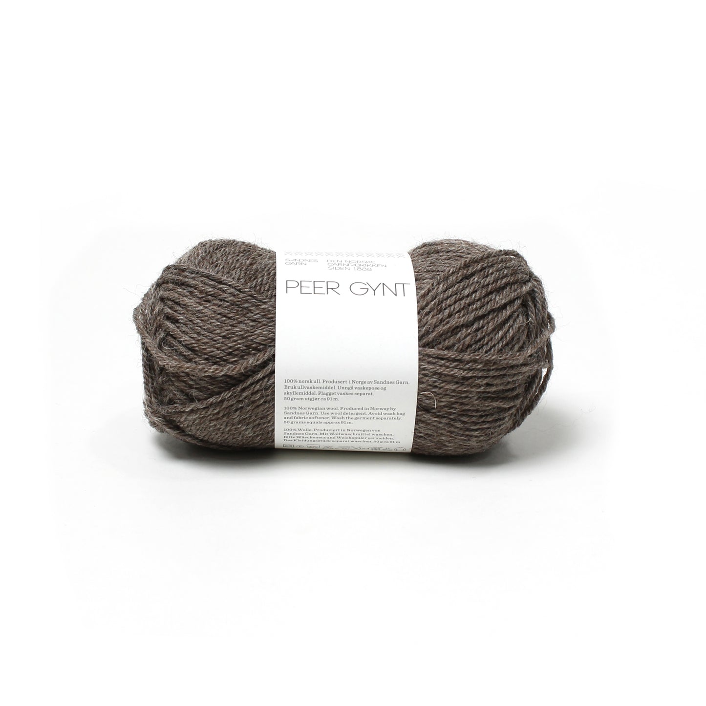 Sandes Garn - Peer Gynt - 2652 Medium Brown Heather