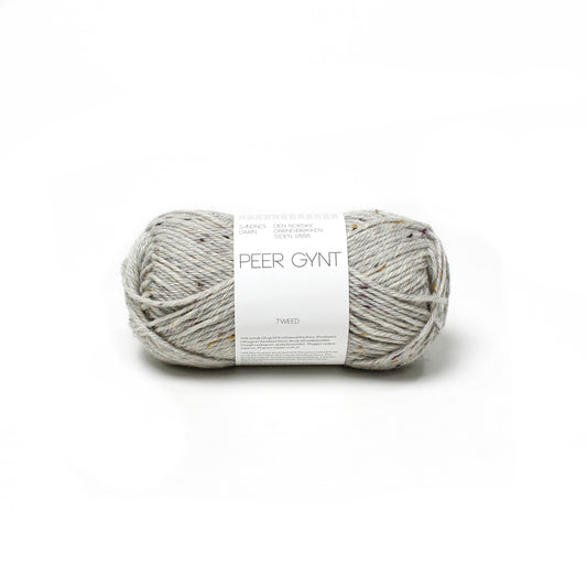 Sandes Garn - Peer Gynt - 1035 Gray Heather Falling Leaves Tweed