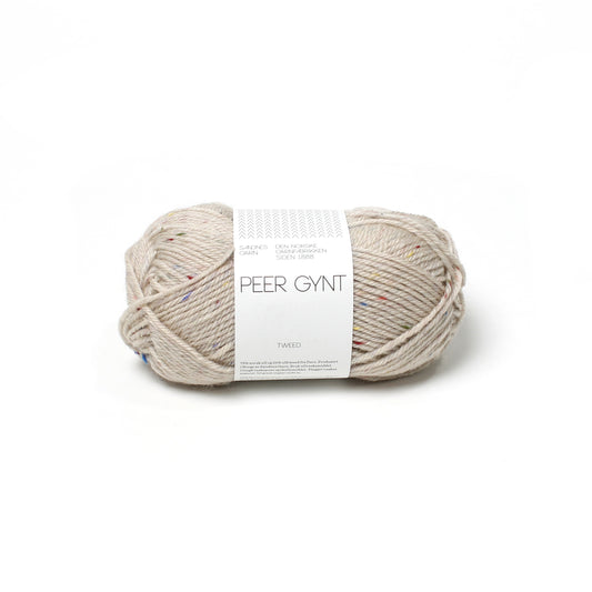 Sandes Garn - Peer Gynt - 2720 Marzipan Tutti-Frutti Tweed
