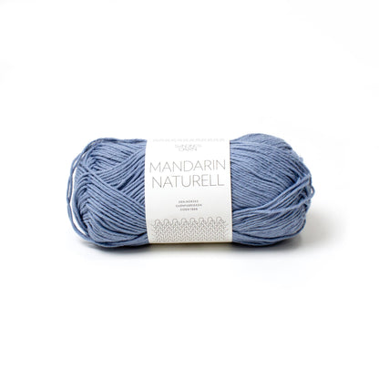 Sandes Garn - Mandarin Naturell - 6032 Blue Hortensia