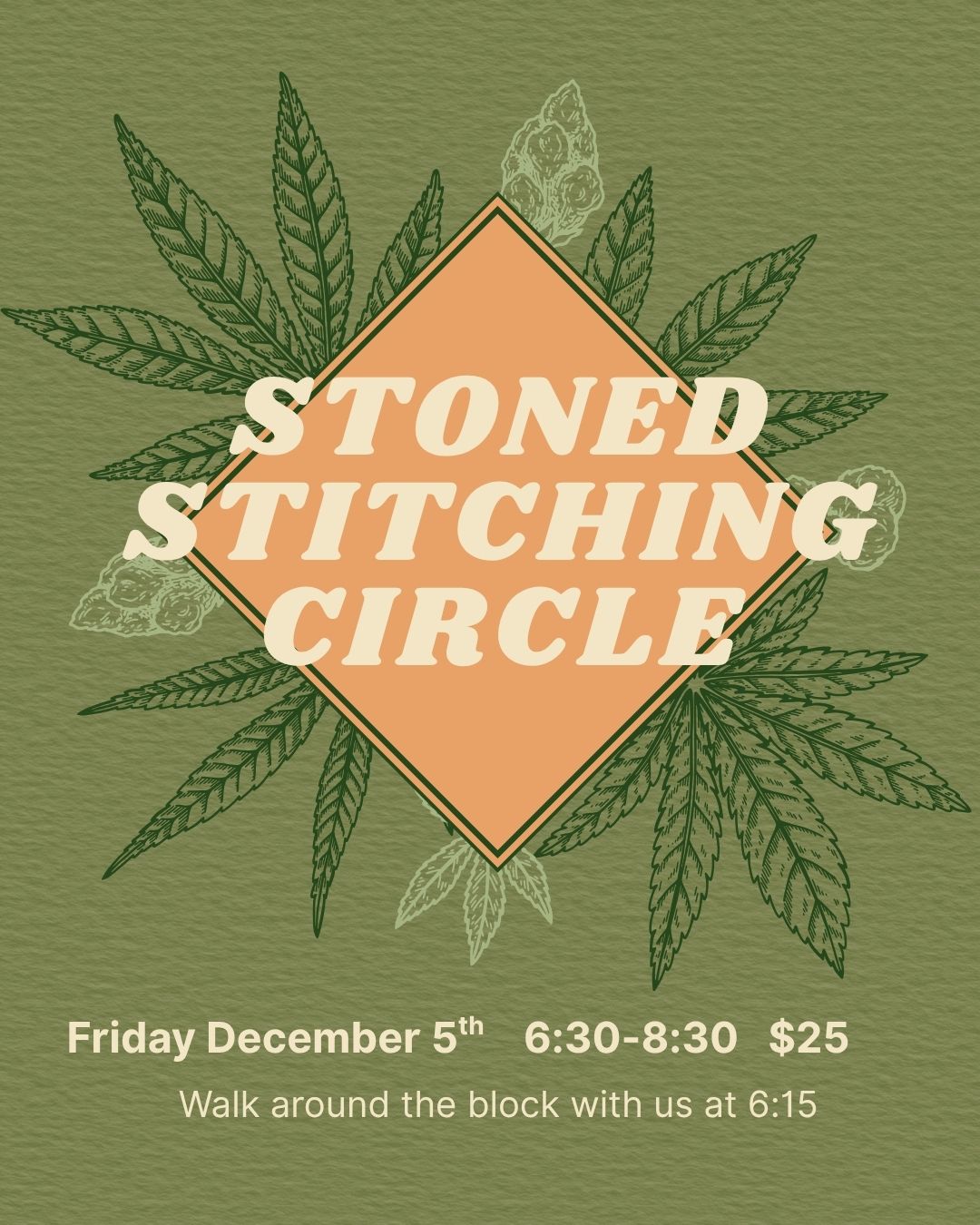 Stoned Stitching Circle