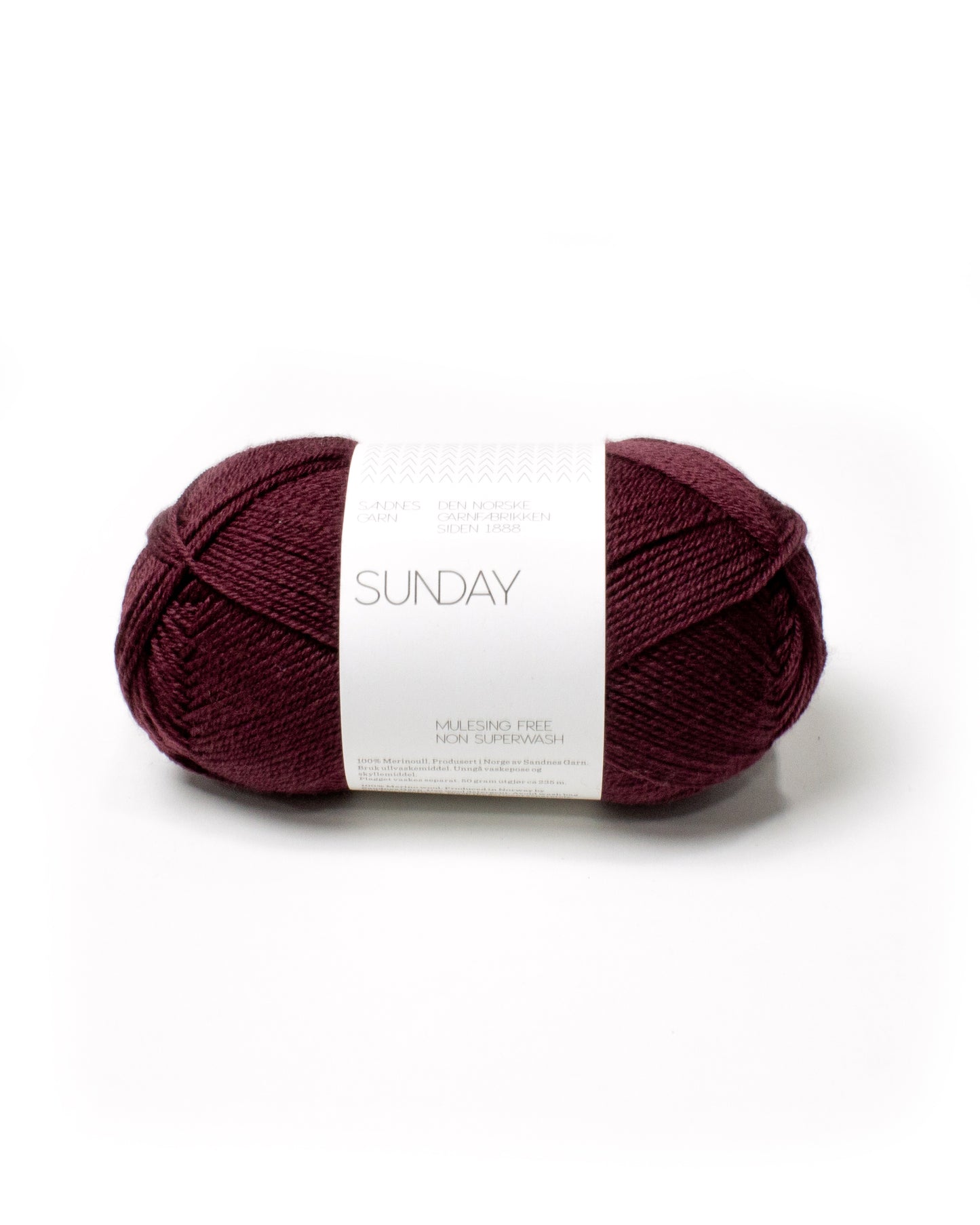 Sandes Garn - Sunday - 4372 Deep Burgundy