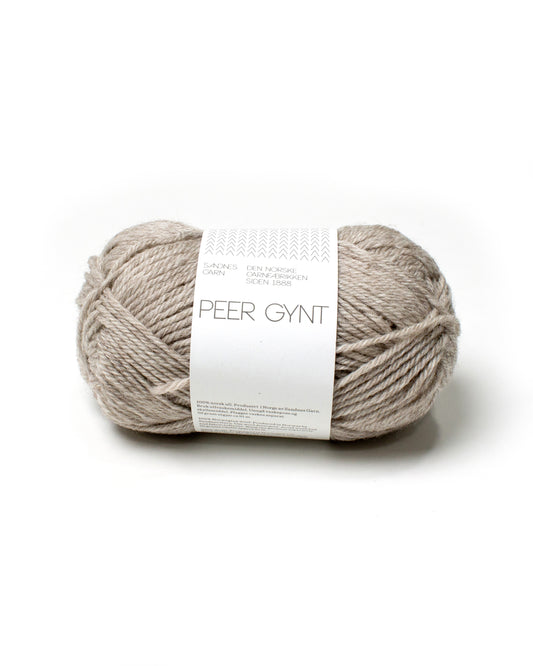 Sandes Garn - Peer Gynt - 2650 Gray Beige Heather