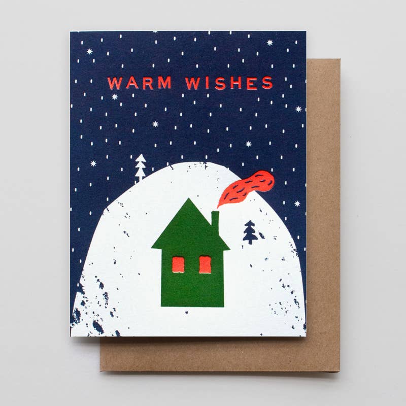 Warm Wishes Cozy Cabin Card