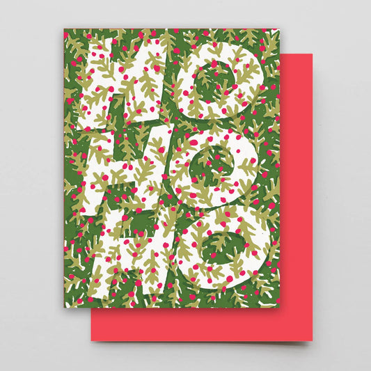 HO HO HO Winter Twigs Card