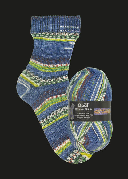 OPAL Hundertwasser 4-ply - 1437 Singender Dampfer in Ultramarin III