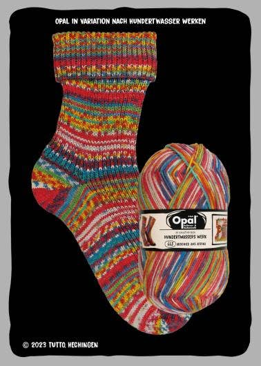 OPAL Hundertwasser 4-ply: 4054 Abschied aus Afrika