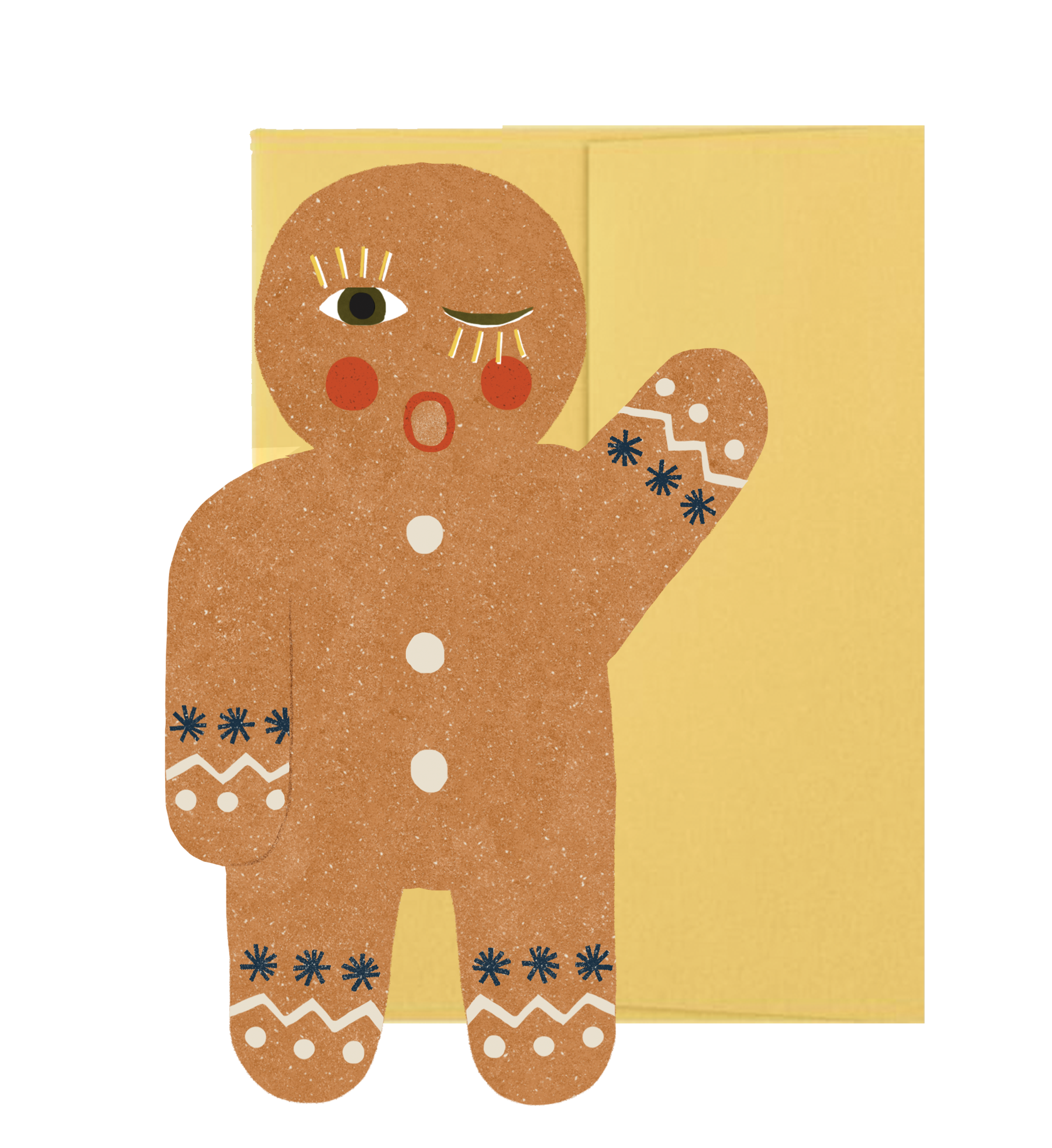 Gingerbread Man Holiday Card