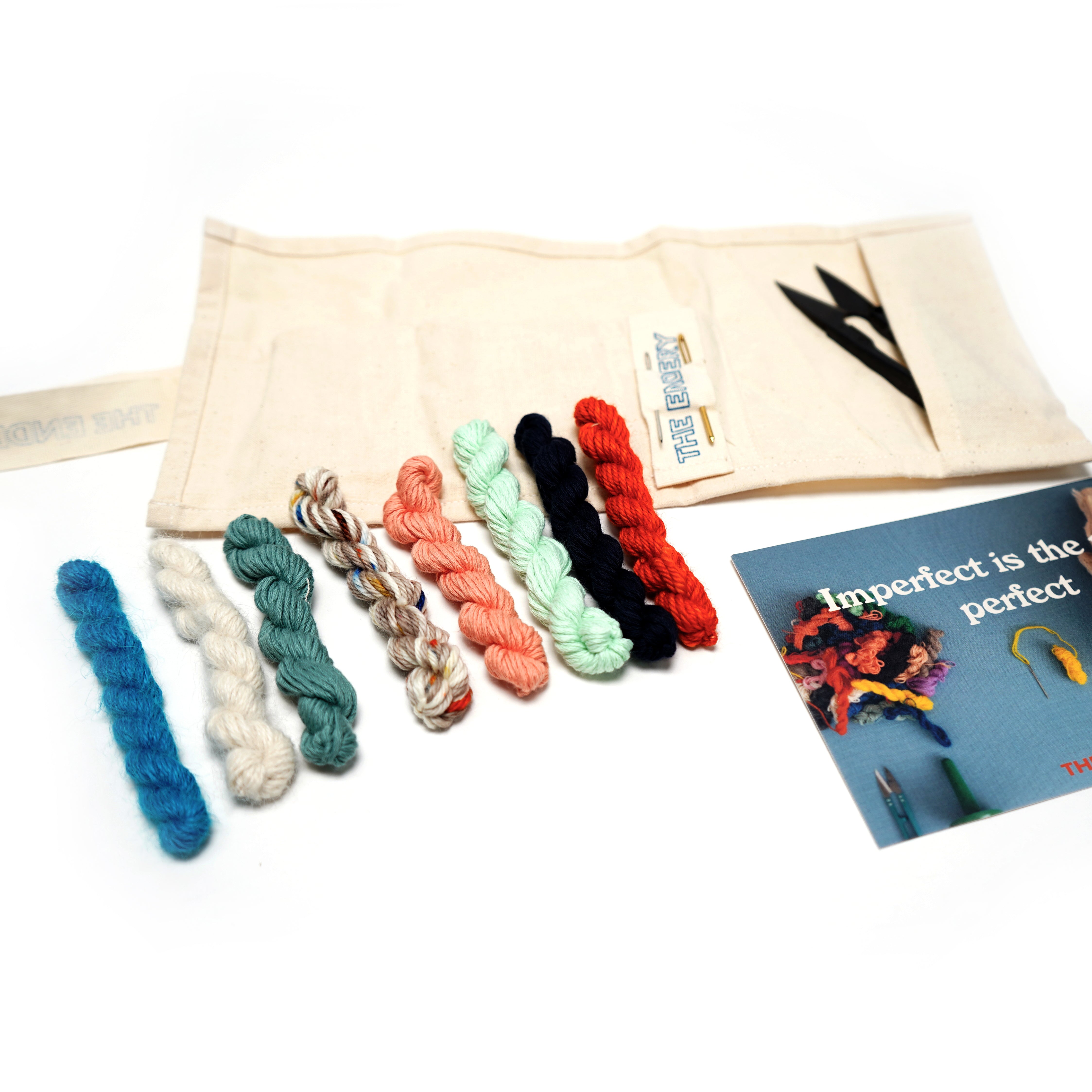 Roll-Up Visible Mending Kit - Variety Pack Fibers