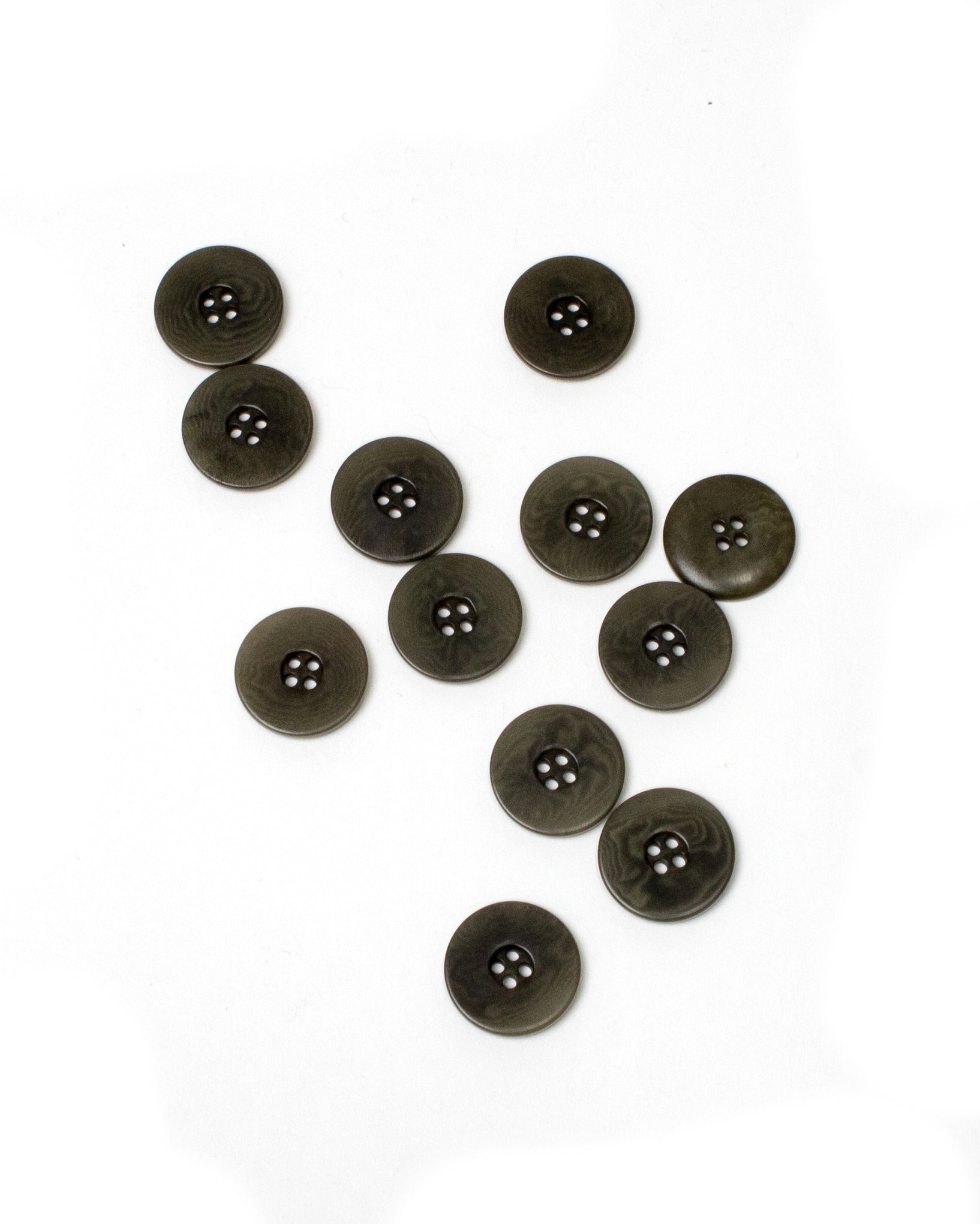 Grey Corozo buttons 23mm