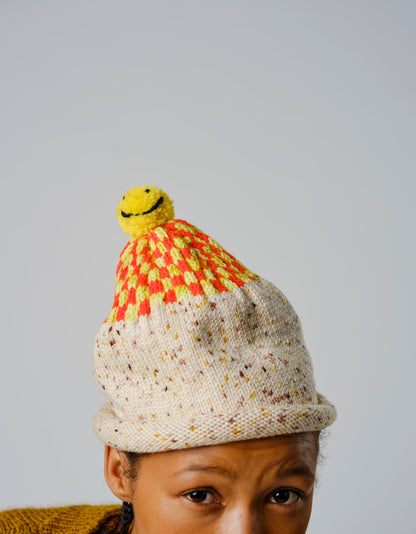 Checkered Happy Hat Pattern