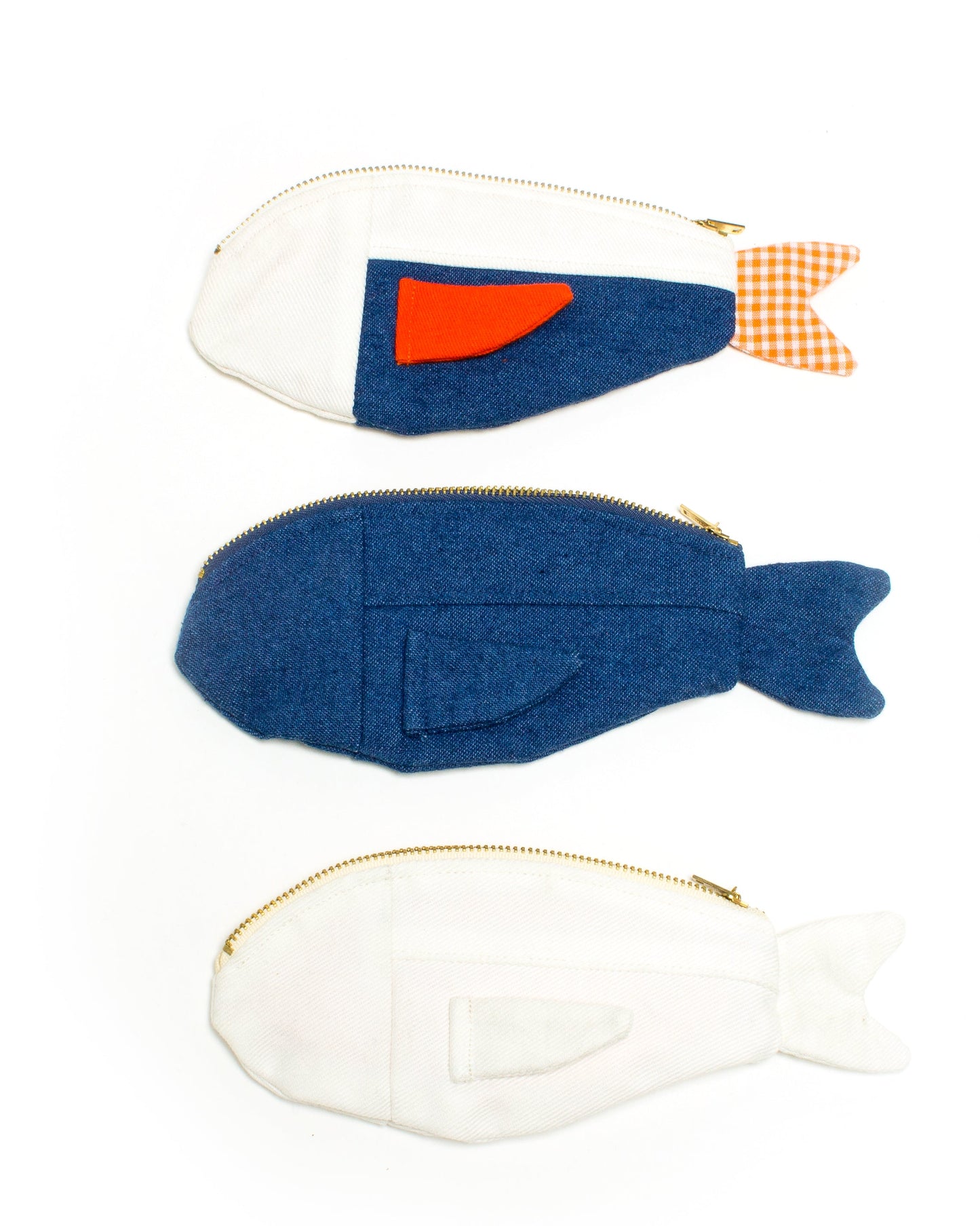 Denim Fish Pouch